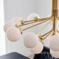 Modern Opal Glass Ball Ceiling Chandelier For Home